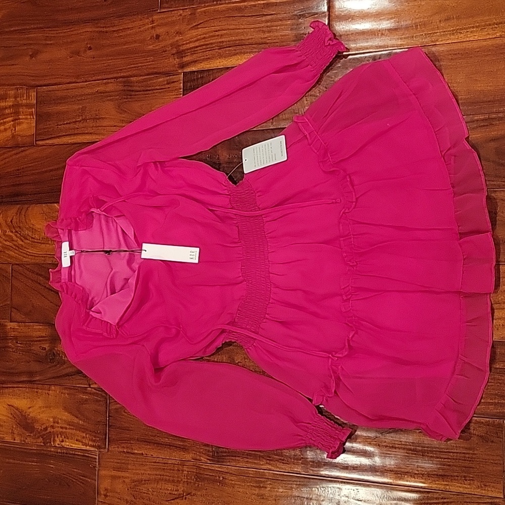Beautiful  Berry ruffled dress